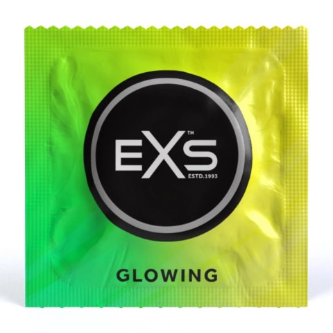 EXS Glow in the Dark prezerwatywy świecące 3 sztuki, bezzapachowe EXS EXS Glow in the Dark prezerwatywy świecące 3 sztuki, bezzapachowe EXS