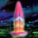 XR Brands™ Glow-in-the-Dark – Silikonowy Model Fantasy Pony Rainbow 18 cm