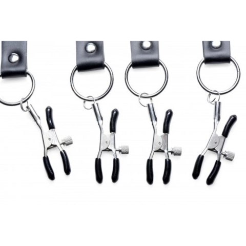 XR Brands XL Pasek rozszerzający z regulacją, czarny, PU i metal XR Brands XR Brands XL Pasek rozszerzający z regulacją, czarny, PU i metal XR Brands