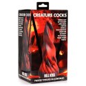 XR Brands Twisted Tongues silikonowy model intymny czarno-czerwony XR Brands