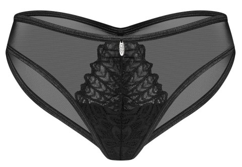 Obsessive Donarella figi połprzezroczyste czarne XS/S eleganckie Obsessive Obsessive Donarella figi połprzezroczyste czarne XS/S eleganckie Obsessive