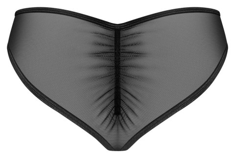 Obsessive Donarella figi połprzezroczyste czarne XS/S eleganckie Obsessive Obsessive Donarella figi połprzezroczyste czarne XS/S eleganckie Obsessive
