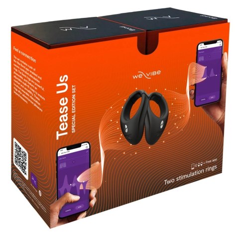 We-Vibe Tease Us Bond & Bond - Zestaw 2 inteligentnych pierścieni wibrujących We Vibe We-Vibe Tease Us Bond & Bond - Zestaw 2 inteligentnych pierścieni wibrujących We Vibe