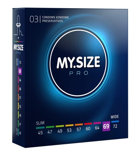MY.SIZE PRO 69 mm - Prezerwatywy Vytex, ultracienkie, 3 szt. My.Size Pro