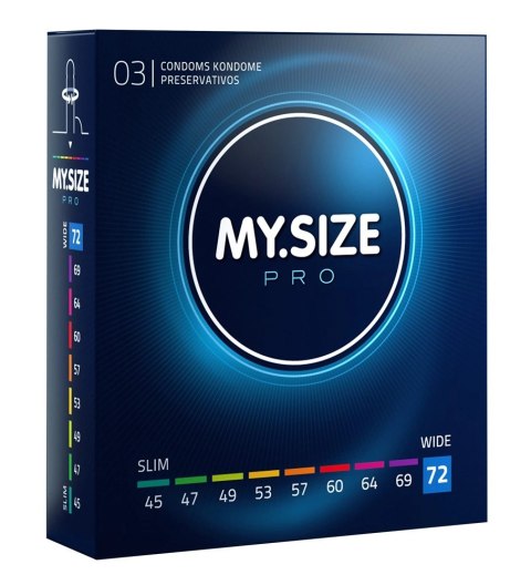 MY.SIZE PRO 72 mm - Prezerwatywy Vytex ultracienkie, 3 sztuki My.Size Pro