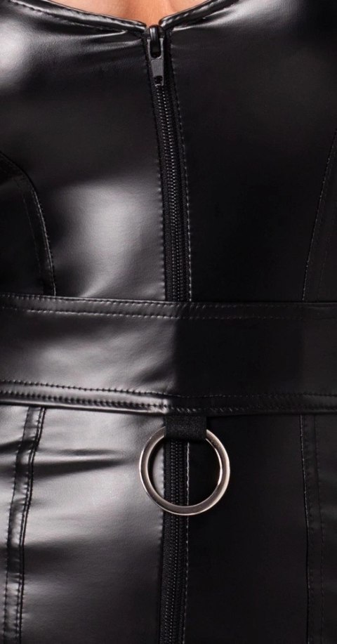 Noir Handmade Sukienka Mini Czarna z Pierścieniem Regulowana S Noir Noir Handmade Sukienka Mini Czarna z Pierścieniem Regulowana S Noir