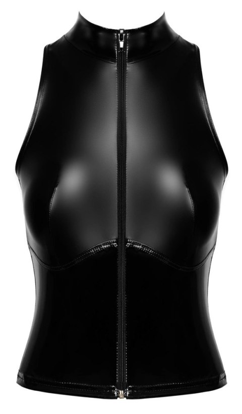 Noir Handmade Top Czarny M - Powerwetlook, Winyl, Zamek Przod Noir Noir Handmade Top Czarny M - Powerwetlook, Winyl, Zamek Przod Noir