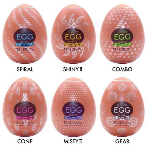 Tenga Egg HB Package II - Zestaw 6 elastycznych modeli jednorazowych TENGA Tenga Egg HB Package II - Zestaw 6 elastycznych modeli jednorazowych TENGA