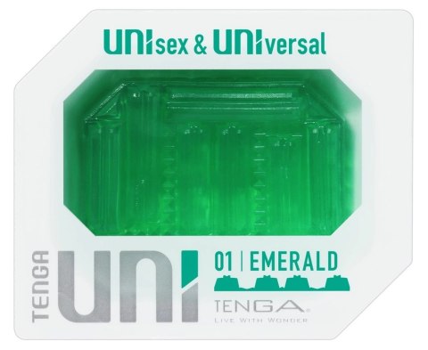 Tenga UNI Emerald - Uniwersalny elastyczny rękaw intymny 6 cm TPE TENGA
