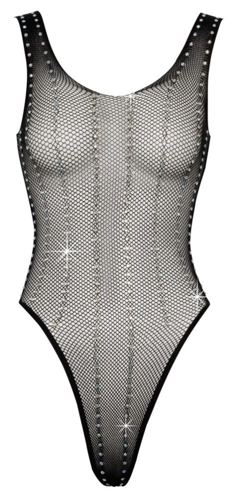 Cottelli Collection Fantasy Body siateczkowe czarne S-L z dżetami Fantasy by Cottelli Collection Cottelli Collection Fantasy Body siateczkowe czarne S-L z dżetami Fantasy by Cottelli Collection
