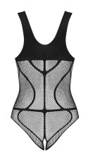 Obsessive Body B336 Czarna Siatkowana Konstrukcja Bez Strefy Krokowej S-L Obsessive