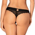 Obsessive Chemeris koronkowe stringi czarne XL/2XL elastyczne Obsessive