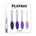 Playboy Pleasure Put In Work - Zestaw 4 kulek Kegla, stal, silikon, rożowy Playboy Playboy Pleasure Put In Work - Zestaw 4 kulek Kegla, stal, silikon, rożowy Playboy