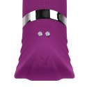 Playboy Pleasure Tap That - wibrator punktu G z funkcją stukania, fioletowy Playboy