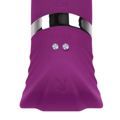Playboy Pleasure Tap That - wibrator punktu G z funkcją stukania, fioletowy Playboy Playboy Pleasure Tap That - wibrator punktu G z funkcją stukania, fioletowy Playboy