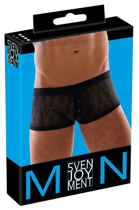 Svenjoyment Bokserki Męskie Koronka Czarny Model S Elastyczne Svenjoyment