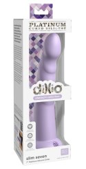 Dillio Platinum Slim Seven 19,7 cm fioletowy - model z rowkami i mocną bazą Dillio Platinum