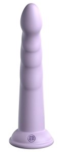 Dillio Platinum Slim Seven 19,7 cm fioletowy - model z rowkami i mocną bazą Dillio Platinum