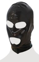 LateX Maska Lateksowa Czarna z Otworami na Oczy i Usta 0,4 mm Late X