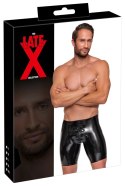 LateX Spodenki Lateksowe Czarny Zamek Błyskawiczny Rozmiar M Late X