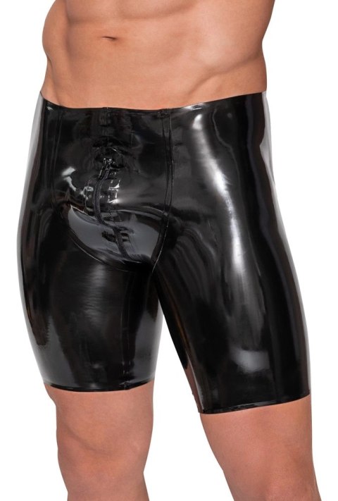 LateX Spodenki Lateksowe Czarny Zamek Błyskawiczny Rozmiar M Late X LateX Spodenki Lateksowe Czarny Zamek Błyskawiczny Rozmiar M Late X