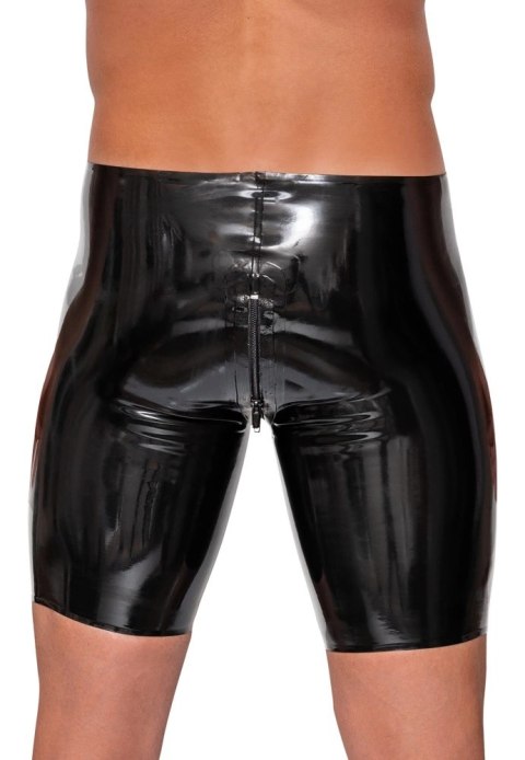 LateX Spodenki Lateksowe Czarny Zamek Błyskawiczny Rozmiar M Late X LateX Spodenki Lateksowe Czarny Zamek Błyskawiczny Rozmiar M Late X