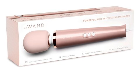 Le Wand Powerful Plug-In RoseG - Masażer z Ruchomą Głowką 34cm, Zasilanie Sieciowe Le Wand