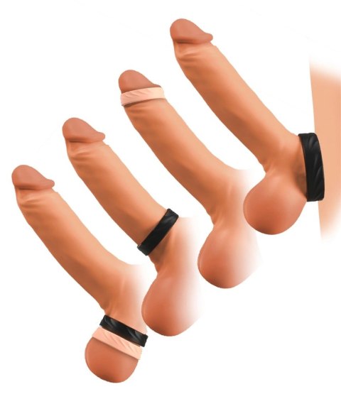 You2Toys zestaw 2 pierścieni elastycznych silikon czarny, falista struktura You2Toys You2Toys zestaw 2 pierścieni elastycznych silikon czarny, falista struktura You2Toys