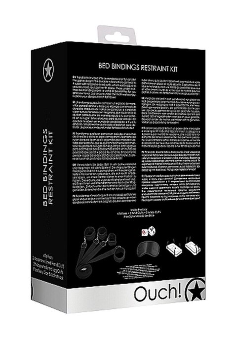 Velvet Shackles™ – Bed Restraint Kit | Czarny Zestaw Wiązań do Łóżka Velvet Shackles™ – Bed Restraint Kit | Czarny Zestaw Wiązań do Łóżka
