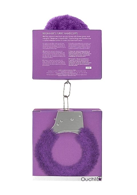 Beginner""s Handcuffs Furry - Purple Beginner""s Handcuffs Furry - Purple