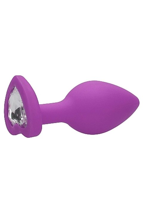 Diamond Heart Butt Plug - Regular - Purple Diamond Heart Butt Plug - Regular - Purple