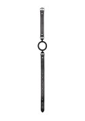 Silicone Ring Gag - With Adjustable Bonded Leather Straps