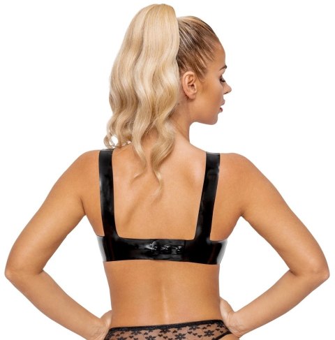 LateX Biustonosz Lateksowy Czarny L - Regulowany Top Fashion Late X LateX Biustonosz Lateksowy Czarny L - Regulowany Top Fashion Late X