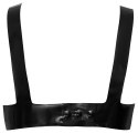 LateX Biustonosz Lateksowy Czarny L - Regulowany Top Fashion Late X