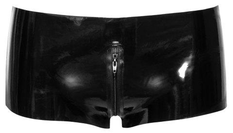 LateX Spodenki Lateksowe XL z Zamkiem, Czarny, 0.35mm Late X LateX Spodenki Lateksowe XL z Zamkiem, Czarny, 0.35mm Late X