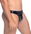 Black Level Stringi męskie L czarne połysk anatomiczne dopasowanie Black Level