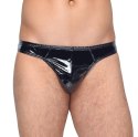 Black Level Stringi męskie S czarny połysk anatomiczny fason Black Level