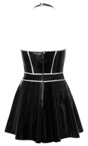 Black Level Sukienka Vinylowa Czarna Srebrne Szwy L Black Level