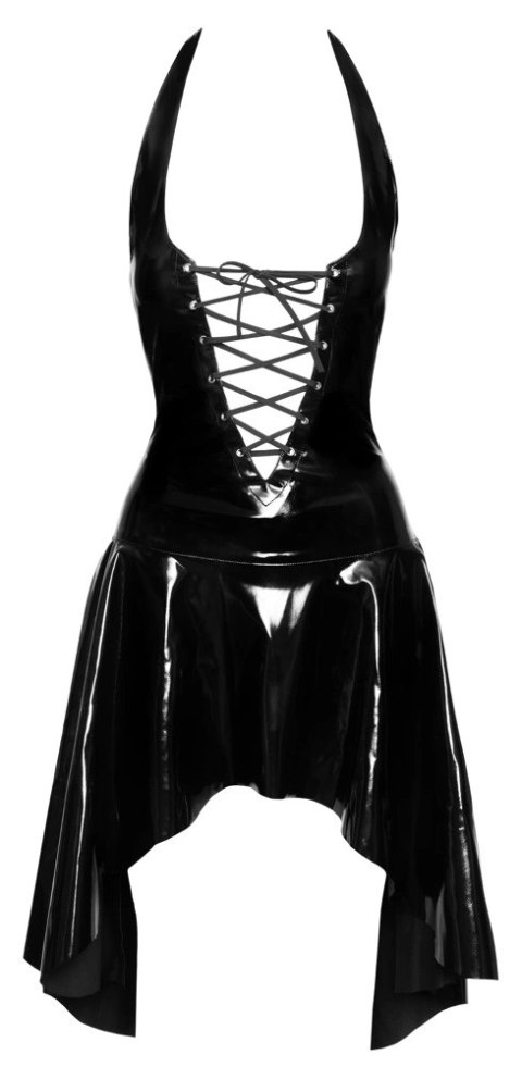 Black Level Sukienka Vinyl Wiązana Dekolt V Czarna Rozkloszowana M Black Level Black Level Sukienka Vinyl Wiązana Dekolt V Czarna Rozkloszowana M Black Level