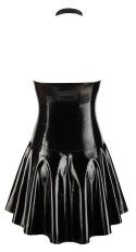 Black Level Sukienka Winylowa z Siateczką Dekolt Halter 2XL Czarna Black Level