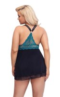 Cottelli CURVES Babydoll koronkowa gora i siateczkowa spodnica 4XL Cottelli CURVES