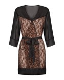 Obsessive Allunes Peniuar Kimono Panterka 2XL/3XL Plus Size Obsessive