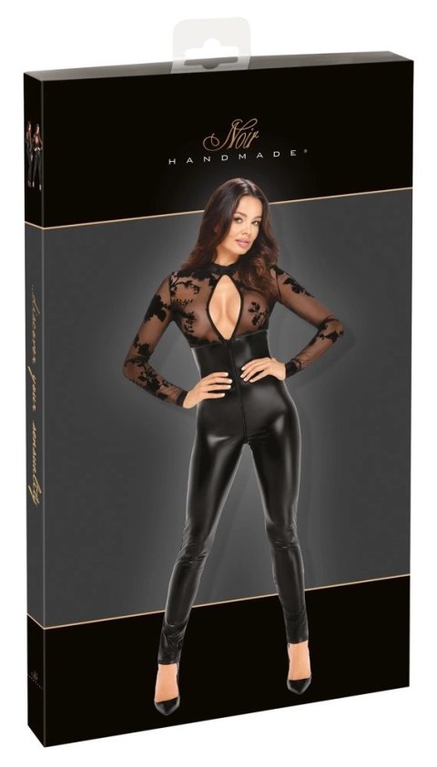 Noir Handmade Kombinezon Czarny L Tiulowy Top Wetlook Elegancki Noir