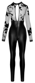 Noir Handmade Kombinezon Czarny L Tiulowy Top Wetlook Elegancki Noir