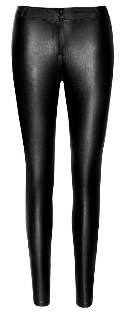 Noir Handmade Spodnie Skora Węża z Dwukierunkowym Zamkiem L Noir Noir Handmade Spodnie Skora Węża z Dwukierunkowym Zamkiem L Noir