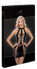 Noir Sukienka Powerwetlook Sznurowana Czarna XL Noir