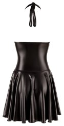 Noir Dress XL - Czarna Sukienka Halterneck z Prześwitującą Gorą Noir Noir Dress XL - Czarna Sukienka Halterneck z Prześwitującą Gorą Noir