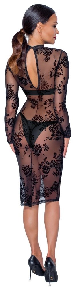 Noir sukienka damska M kwiatowy wzor transparentna powernet Noir Noir sukienka damska M kwiatowy wzor transparentna powernet Noir