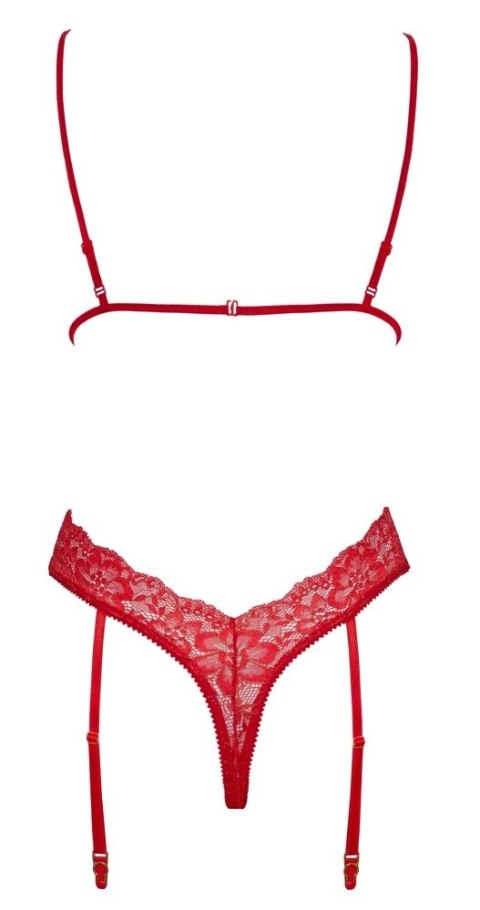 Kissable Body Czerwone Koronkowe z Paskami Do Pończoch S/M Kissable Kissable Body Czerwone Koronkowe z Paskami Do Pończoch S/M Kissable