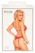 Kissable Body Czerwone Koronkowe z Paskami Do Pończoch S/M Kissable